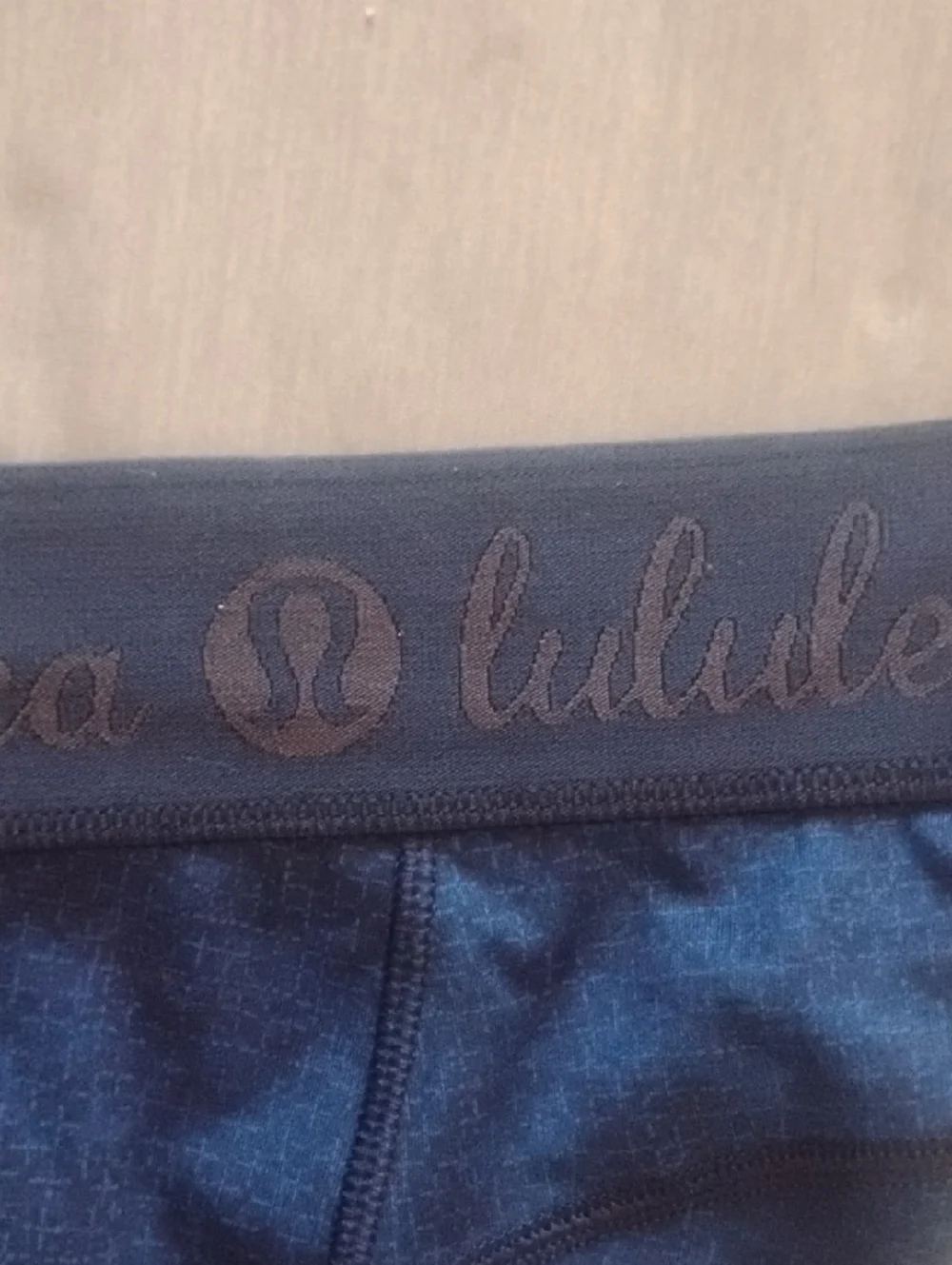 lululemon athletica Deep Blue Patterned Bike Shorts
